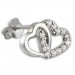 Silberdream SilberDream Glitzer Ohrstecker Herzen Zirkonia weiß 925 Silber Ohrring GSO507W 2025