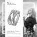 Silberdream SilberDream Ring Bandring gedreht Zirkonia weiß Gr.60 aus 925er Silber SDR411W60 Black Friday