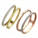 Silberdream GoldDream Gold Doppel Ring Zirkonia weiß Gr.58 333er Gelbgold GDR505Y58 Cyber Monday
