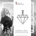 Silberdream SilberDream Kettenanhänger Diamant Form Anhänger für Damen 925er Silber SDH8200J Neuheiten