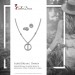 Silberdream SilberDream Schmuck Set Kette und Ohrringe Rund Zirkonia 925er Silber GSS411W Saisonschlussverkauf