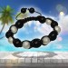 Silberdream SilberDream Shamballa Armband Stein schwarz / silber SDA913 Saisonale Angebote