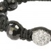 Silberdream SilberDream Shamballa Armband schwarz 925 Sterling Silber Kugel SDA032 Riesige Ersparnisse