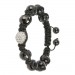 Silberdream SilberDream Shamballa Armband schwarz 925 Sterling Silber Kugel SDA032 Riesige Ersparnisse