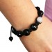 Silberdream SilberDream Shamballa Armband schwarz 925 Sterling Silber Kugel SDA032 Riesige Ersparnisse