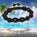 Silberdream SilberDream Shamballa Armband Glas schwarz 14 geschliffene Kugeln SDA914 Zeitbegrenzte Promotion