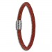 Silberdream SilberDream Leder Armband 5mm rostrot 22cm Edelstahl Verschluss LAB0522 Bis zu 50% Rabatt