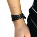 Silberdream SilberDream Lederarmband schwarz Herren Leder Armband LA2219 Cyber Monday