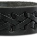 Silberdream SilberDream Lederarmband schwarz Kreuzband Leder Armband LA5654S Räumungsverkauf
