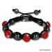 Silberdream Glitzerkugel rot für Sterlinx London Shamballa Armband SHB00R Sonderangebot der Fabrik