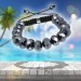 Silberdream SilberDream Shamballa Armband Glas schwarz 18 geschliffene Kugeln SDA912 Super Rabatt
