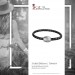 Silberdream SilberDream Leder Armband 19cm grau mit Edelstahl Verschluss LS1471 50% Rabatt mit kostenlosem Versand