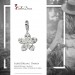 Silberdream SilberDream 925 Charm Blume weiß Armband Ketten Anhänger FC4117 Flash Sale