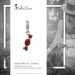 Silberdream SilberDream Glitzer Charm Bonbon rot Zirkonia Kristalle Anhänger GSC576R Cyber Monday