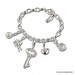 Silberdream SilberDream 925 Charm Schlüssel weiß Armband Anhänger FC241W Kostenlose Rückgabe