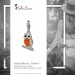 Silberdream SilberDream Glitzer Charm Eule orange Zirkonia Kristalle GSC505O Angebote