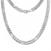 Silberdream SilberDream Panzerkette facettiert 925 Silber Halskette 45cm Kette SDK28445J