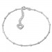 Silberdream SilberDream Fußkette Herz offen 26cm 925 Sterling Silber SDF2096 Osterangebot