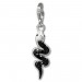 Silberdream SilberDream Glitzer Charm Schlange schwarz Zirkonia Kristalle GSC585S