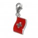 Silberdream SilberDream 925 Charm Flagge Schweiz Armband Anhänger FC703 Tiefpreis