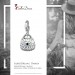 Silberdream SilberDream Glitzer Charm Tasche klein weiß Zirkonia Kristalle GSC558W Letzter Tag