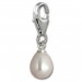 Silberdream SilberDream 925 Charm Perle Tropfen weiß Armband Anhänger FC237W