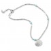 Silberdream SilberDream Fußkette Muschel hellblau 25cm 925 Sterling Silber SDF5245H Angebote