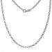 Silberdream SilberDream Erbskette oval 925er Silber Halskette 45cm Kette SDK20945