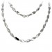 Silberdream SilberDream Collier Tropfen 925 Silber glanz matt 45cm Kette SDK4793J