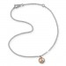 Silberdream SilberDream Fußkette Peace rose vergoldet 925er Sterling Silber SDF8001E