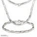 Silberdream SilberDream Collier oval matt Kette 925 Silber 45cm Halskette SDK403 Nur für heute