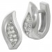 Silberdream SilberDream Creole Leaf Zirkonia weiß 925 Sterling Silber Damen SDO4356W