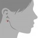 Silberdream SilberDream Ohrstecker Blatt orange 925er Glitzer Kristalle GSO602O Begrenztes Angebot