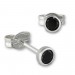 Silberdream SilberDream Ohrringe Zirkonia schwarz 3mm 925 Silber Ohrstecker SDO5533S