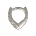 Silberdream SilberDream Creole Herz Zirkonia weiß 925 Silber Ohrring SDO310W Tiefpreis