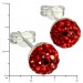 Silberdream SilberDream Ohrstecker Halbkugel rot 925er Glitzer Kristalle GSO217R Super Sparpreis