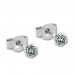 Silberdream SilberDream Ohrstecker 3er Set Zirkonia weiß 925 Silber Ohrring SDS813W Neueste Stile