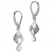 Silberdream SilberDream Ohrhänger Twisted diamantiert 925er Silber Damen Ohrring SDO4319J