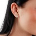 Silberdream SilberDream Ohrhänger Durchzieher Zirkonia weiß 5mm 925 Silber SDO5965W 50% Rabatt mit kostenlosem Versand