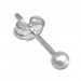 Silberdream SilberDream Ohrringe Kugel 3mm matt 925er Silber Ohrstecker SDO5543 Kostenloser Versand international