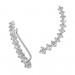 Silberdream SilberDream Ear Cuff 11 Zirkonias Ohrringe Ohrklemme 925 Silber GSO415W