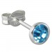 Silberdream SilberDream Ohrring Zirkonia hellblau 4mm 925 Silber Ohrstecker SDO5534H Outlet