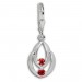 Silberdream SilberDream Ohrhänger Glamour Zirkonia rot Ohrring 925 Silber SDO522R Fabrik Onlineshop