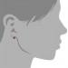 Silberdream SilberDream Ohrstecker Halbkugel pink 925er Glitzer Kristalle GSO217P Fabrikpreis