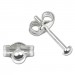 Silberdream SilberDream mini-Ohrstecker Halbkugel 2,5mm Silber 925 Ohrring SDO5552