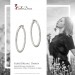Silberdream SilberDream Creole Diamantschliff 6cm 925 Sterling Silber Damen Ohrring SDO67366 Black Friday