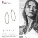 Silberdream SilberDream Creole Diamantschliff 6cm 925 Sterling Silber Damen Ohrring SDO67366 Black Friday