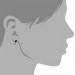 Silberdream SilberDream Ohrstecker drei Kreise schwarz 925er Glitzer Kristalle GSO600S Osterangebot