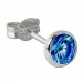 Silberdream SilberDream Ohrring Zirkonia blau 5mm 925 Silber Ohrstecker SDO5535B Kauf eins, bekomm eins gratis