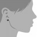Silberdream SilberDream Ohrringe Blume 6mm Zirkonia schwarz Silber Ohrstecker SDO736S Tiefpreis